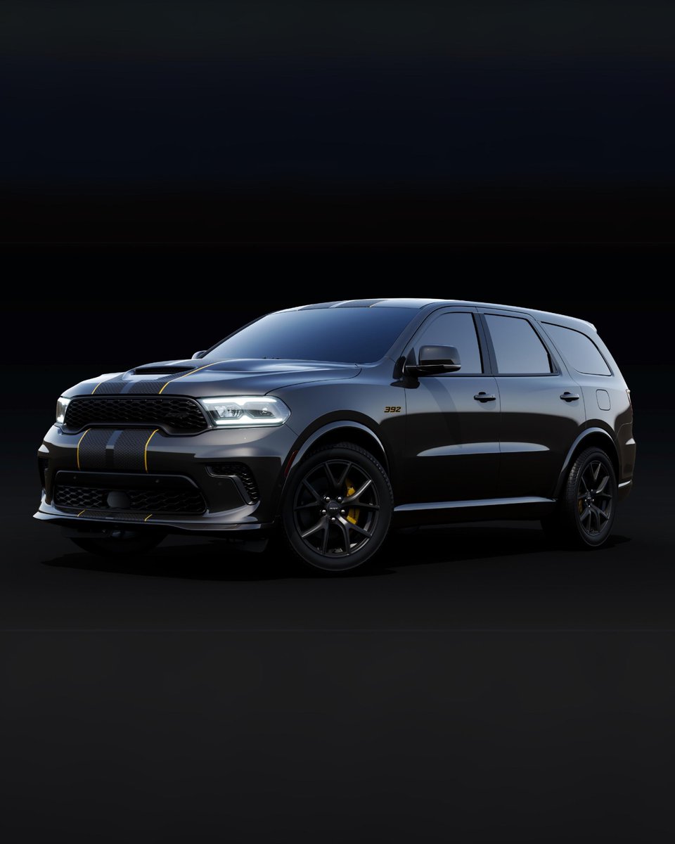 Welcome the @Dodge Durango SRT 392 AlcHEMI®. Sporting vibrant yellow accents and tons of specialty content, it’s the first in a series of “Last Call” models honoring the final chapter of the Durango’s V-8 HEMI form. Learn more: bit.ly/3tE4pAJ #Dodge #DodgeDurango