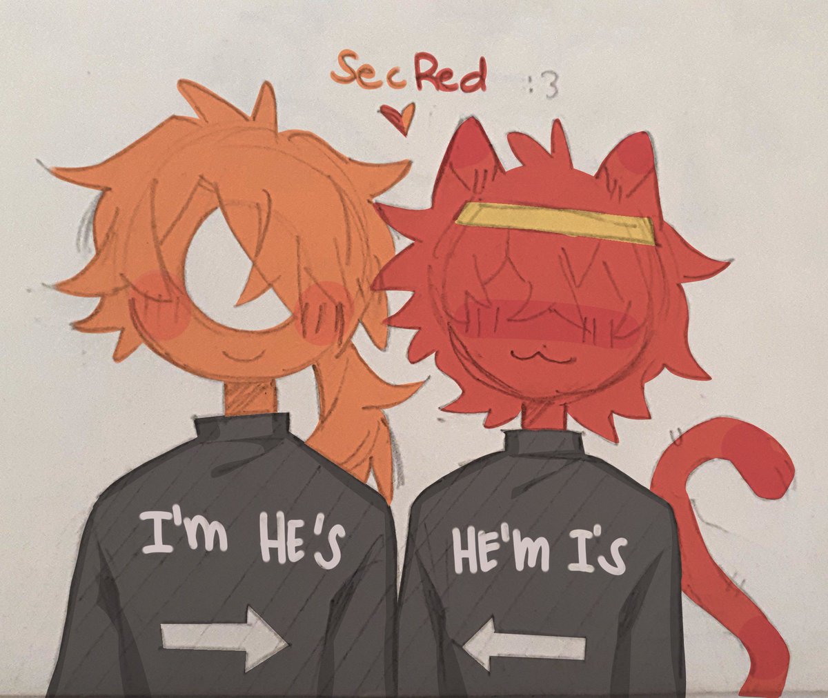 nwyancwr's tweet photo. hey guys guess one of my top otps... bet you can't (I definitely drew them the most) #alanbecker #secred #secondred https://t.co/jPLg2l7P0B