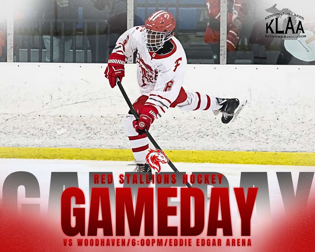 🐎‼️GAMEDAY‼️🐎

🆚 <a href="/WoodhavenPuck/">Woodhaven Hockey</a> 
📍 Eddie Edgar Ice Arena
⏰ 6:00

<a href="/FranklinMADE_AD/">Livonia Franklin Athletics</a> <a href="/TheColonyFHS/">The Colony ™</a>  <a href="/Churchillgames/">Churchill Athletics</a> <a href="/chs_blackhole/">The Black Hole🕳️‼️</a>
