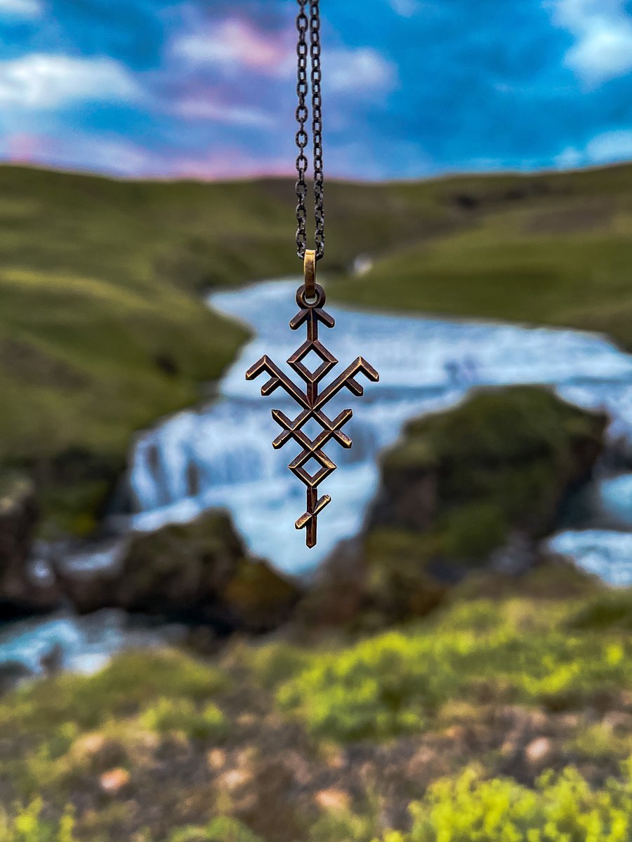 Hi, I’m pleased to inform you that we have made another small batch of amulets with the symbol of the pagan goddess Dzivia.

The pendant is made of blackened bronze.

You can buy yourself on the Bandcamp page:
dzivia.bandcamp.com/merch/