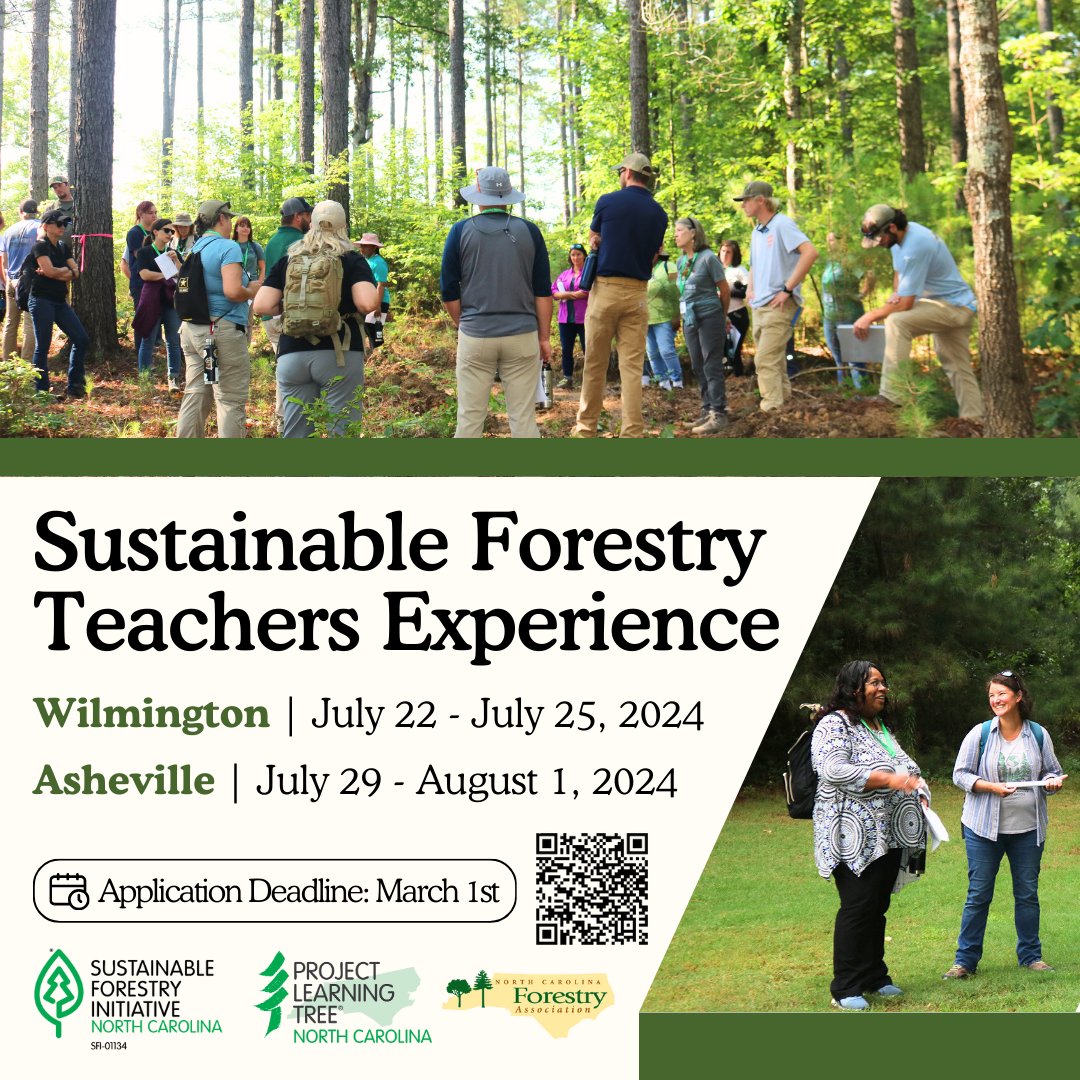 Be sure to check out information about the Sustainability Forestry Teacher Experience | Application deadline is March 1. drive.google.com/file/d/1kBwjSx…