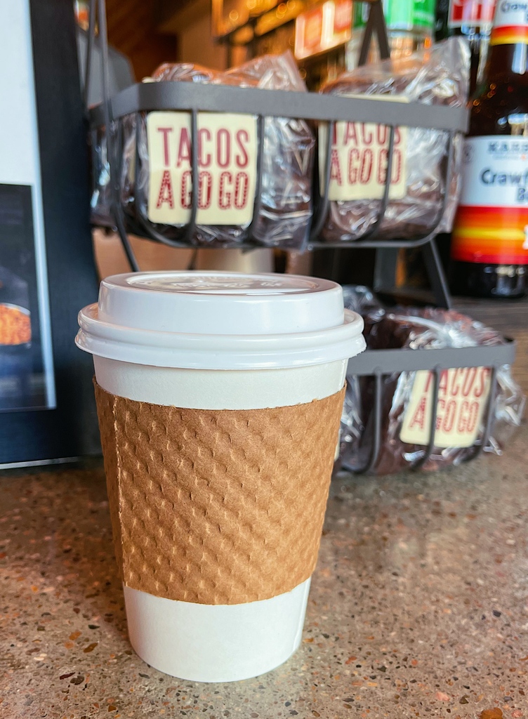 WE HAVE IT ALL: Tacos, coffee, good vibes. 🌈