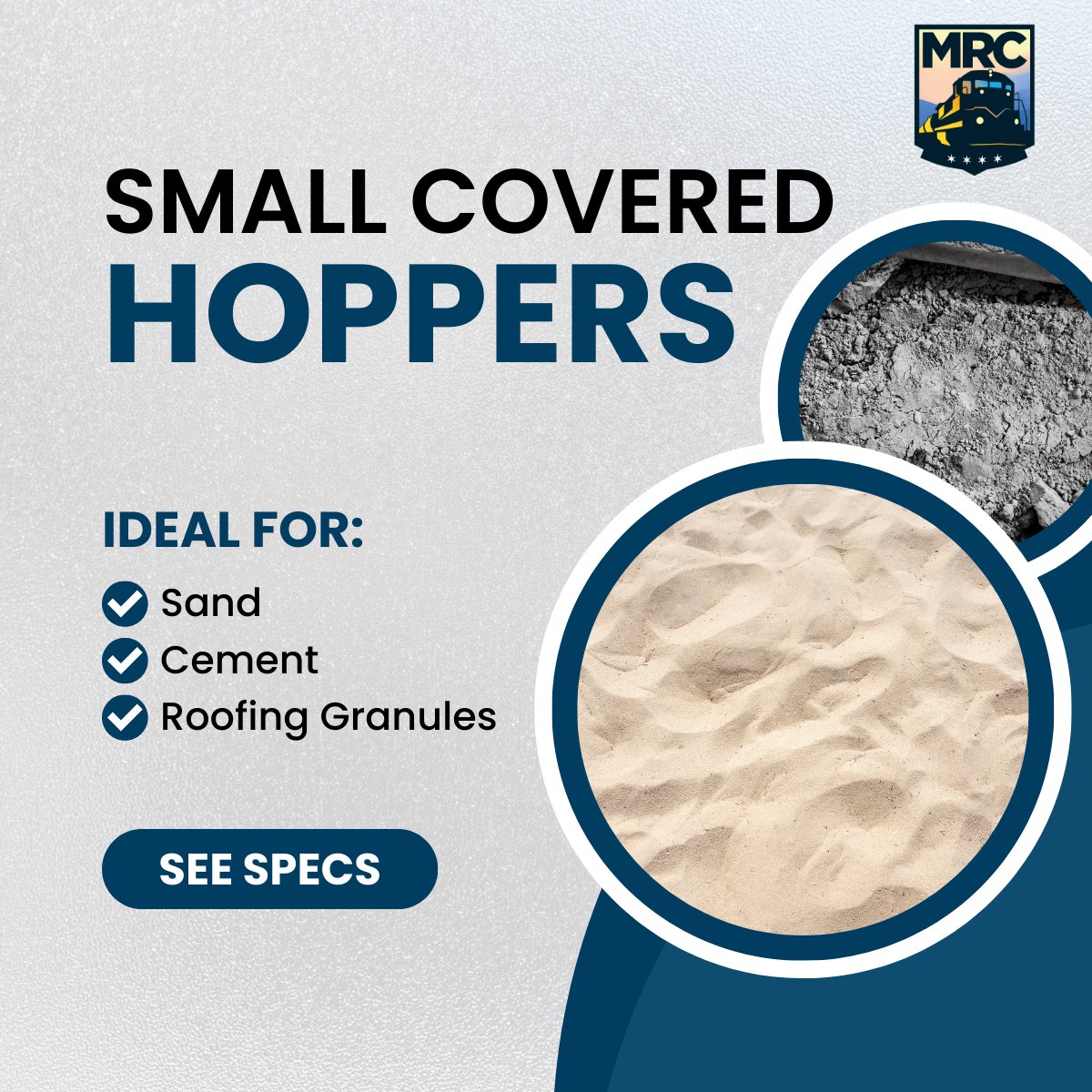 MRCRailLeasing's tweet photo. Non-metallic minerals had a strong year in 2023, increasing carloads year-over-year. If you’re looking to lease railcars, we have small covered hoppers available that are perfect for sand, cement and other non-metallic minerals.

https://t.co/9rHXH0cMgs https://t.co/O2K8Q5VNwX