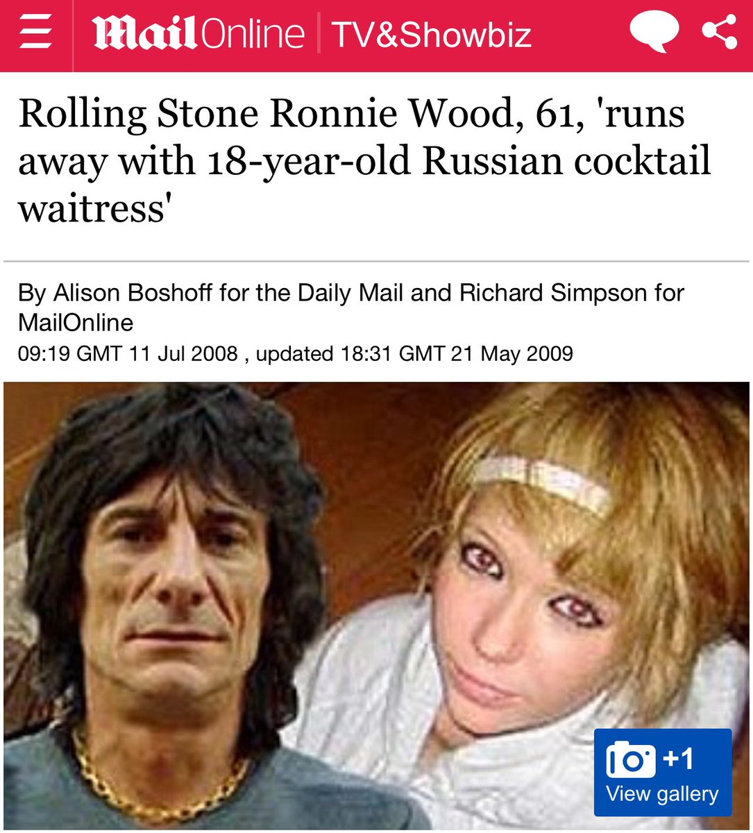 daddyhope's tweet image. Western media outlets like Daily Mail lied that Sadio Mané married a 19 year old lady.

When a 63 year old washed up rock star like Ronnie Wood is dating a 19 year old woman, she is blissfully refereed to as his lover by the same newspaper.

But when a 31 year old wealthy Muslim…