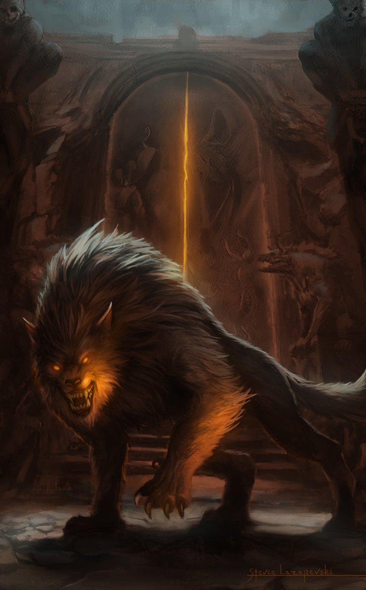 SmialMordor's tweet photo. *INFORMACIÓN DE INTERÉS:
Guardián de las puertas de #Angband, creado y educado por #Melkor en el noble arte de comer elfos y humanos.
*MISIÓN DE VIDA: Ser el destructor de "#Huan" el perraco de #Valinor .
Se le ha visto corriendo por #Taur-un-Fuin y #Doriath. https://t.co/ihvxHhreli