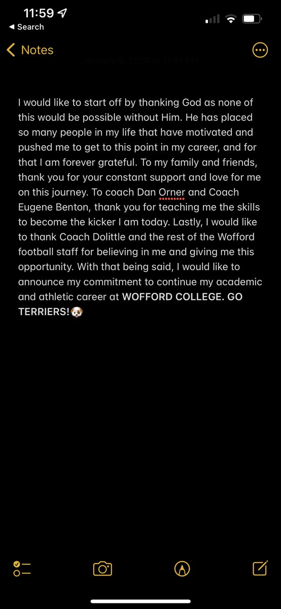 CraigCavan's tweet image. ‼️110% COMMITTED‼️ Go Terriers!🐶 @Coach_Doolittle @WatsonShawn1 @JacobPoag  @Wofford_FB @DanOrnerKicking @CoachEBenton @mccoach17 @battlingbishops