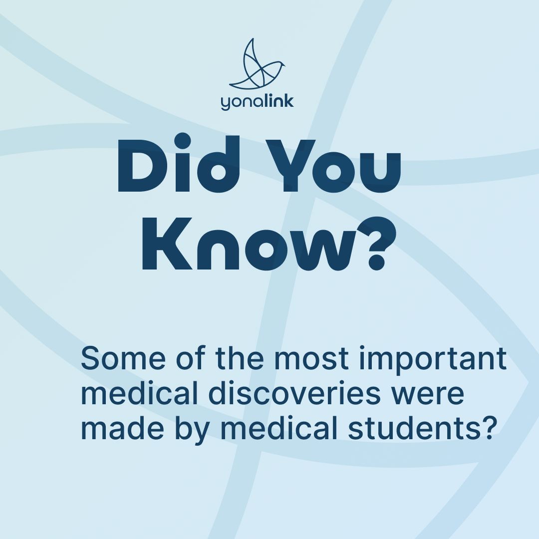 Groundbreaking medical treatments, including heparin, insulin, and ether anesthesia, were discovered by med students. This shouldn't be surprising - some truly innovative tech is being developed by Yonalink staffers who are pursuing advanced degrees while working.