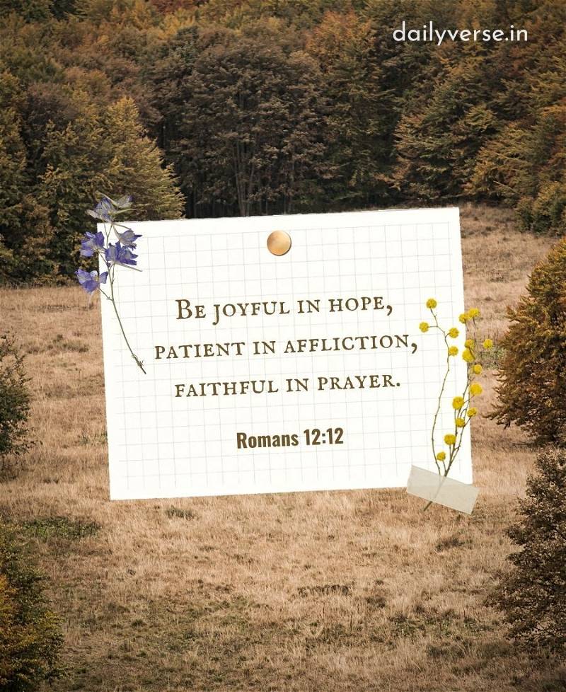 HealthcareDenta's tweet photo. GOOD MORNING 
SATURDAY BLESSINGS 
BE JOYFUL IN HOPE, 
PATIENT IN AFFLICTION,
FAITHFUL IN PRAYER.
ROMANS 12:12 https://t.co/FMw3otxkyq