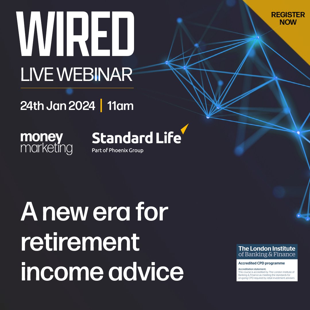 Standard Life Adviser (@sl_adviser) on Twitter photo Join Jon Scannell, our Head of Partnership Solutions, along with Mark Ormston from Retirement Line and others for a <a href="/_moneymarketing/">Money Marketing</a> live discussion on the evolving landscape of retirement income advice.
24 Jan 2024 | 11am
Register today 👉 ow.ly/KTqg50Qp54x Join Jon Scannell, our Head of Partnership Solutions, along with Mark Ormston from Retirement Line and others for a <a href="/_moneymarketing/">Money Marketing</a> live discussion on the evolving landscape of retirement income advice.
24 Jan 2024 | 11am
Register today 👉 ow.ly/KTqg50Qp54x