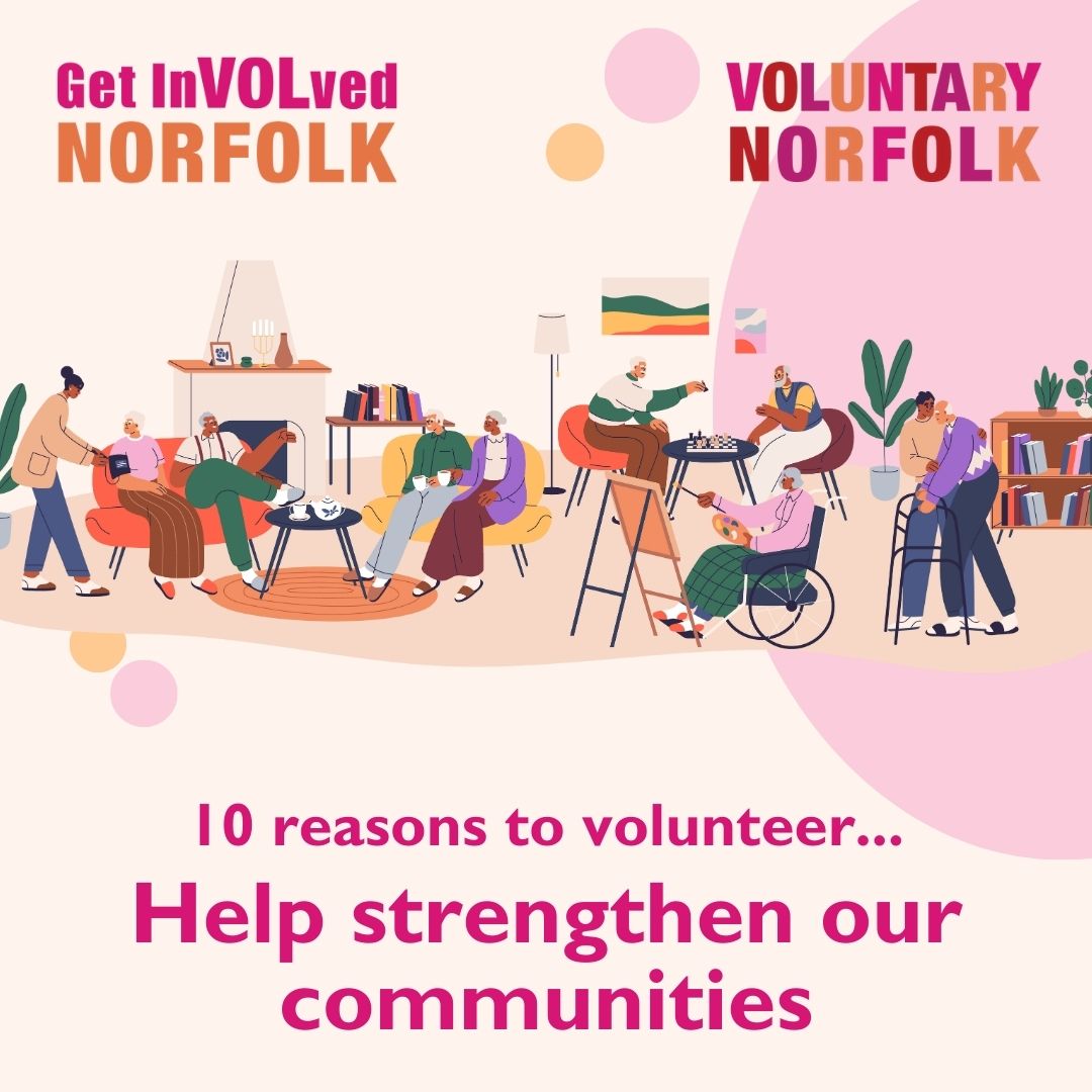 📢Another reason to volunteer... 🌟Help strengthen our communities 🙏Norfolk is a wonderful place to live, with a great sense of community - this is made possible by volunteers! 🔍There are 100s of volunteering opportunities on offer across Norfolk: getinvolvednorfolk.org.uk