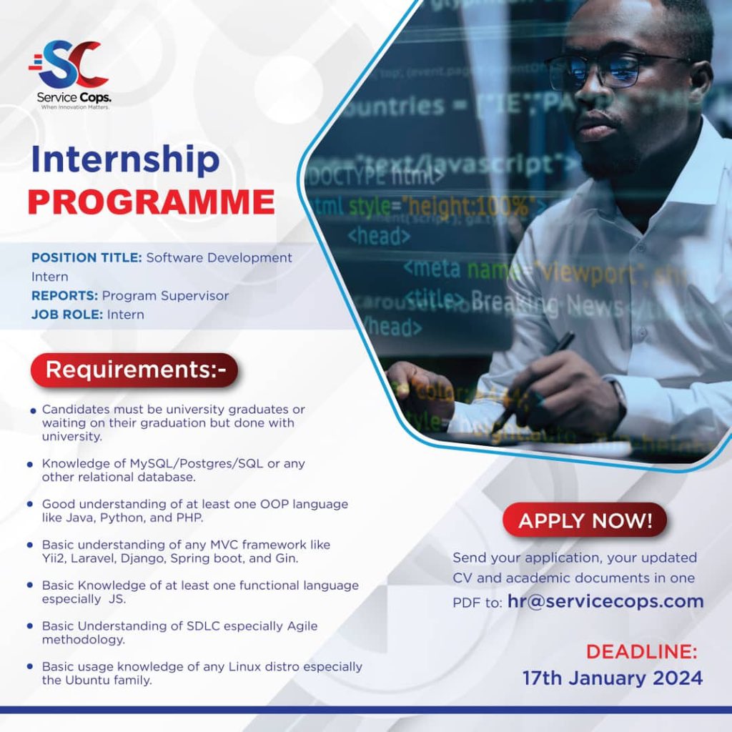 Internship opportunity 🚨

#jobclinicug #jobsinuganda #JobseekersWednesday #MUBS #ApplyNow