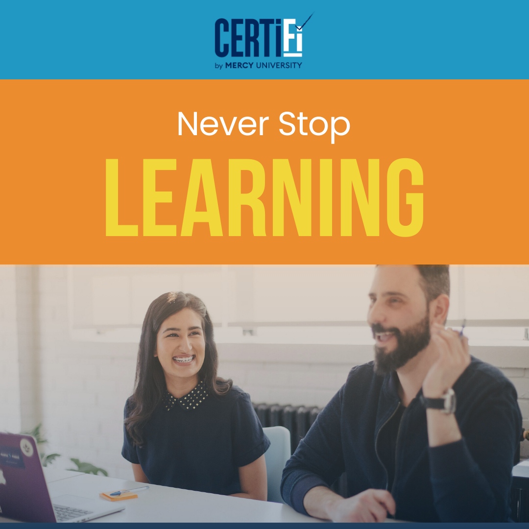 CertifibyMercy's tweet photo. Embrace the power of learning with CERTiFi.

Whether you’re looking to upskill, reskill, or simply keep up with industry trends, our continuing education programs are designed to keep you ahead of the curve.

Visit https://t.co/CFxzIIE0cA today.

#CERTIFi #mercyuniversity https://t.co/rV2b9SD81s