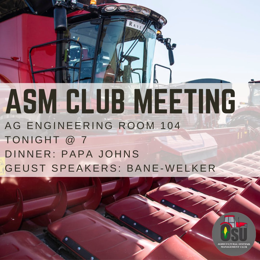 Join us for our first meeting of the semester! We will be hearing from representatives from Bane-Welker and will be having Papa Johns Pizza!