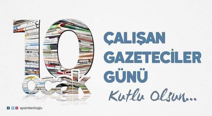 AysenBenlioglu's tweet photo. Hayatlarını haberciliğe adayarak dünyaya açılan penceremiz olan tüm emektar gazetecilerimizin Çalışan Gazeteciler Günü kutlu olsun. #10OcakÇalışanGazetecilerGünü https://t.co/yzE5hdc2pL