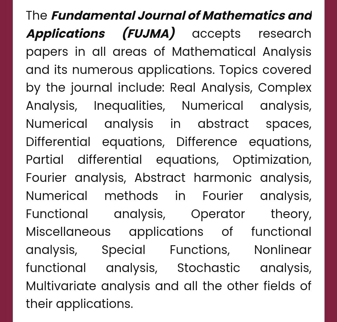 journalfujma's tweet photo. 📝 Currently writing a paper including the aims &amp; scope of #FUJMA? 

Make sure to submit your manuscript to FUJMA at 🔗 https://t.co/yAnhgLieKn 📄👉🌐
@fusta1707 https://t.co/69GZhCSt2o