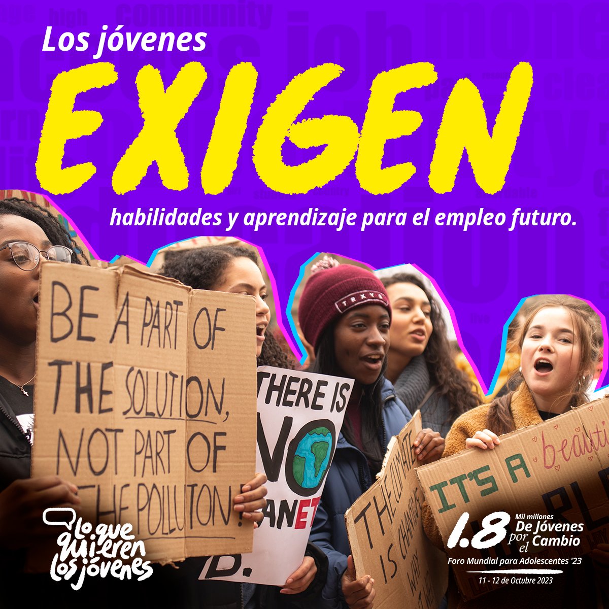 Lo que quieren los jóvenes, iniciativa destinada a recolectar perspectivas de jóvenes de todo el 🌎, resaltó que el 40% de más de 1MILLÓN de encuestados identifica la educación, habilidades, aprendizaje y empleo como caminos hacia la seguridad futura.
👉🏼bit.ly/3vyBDBQ