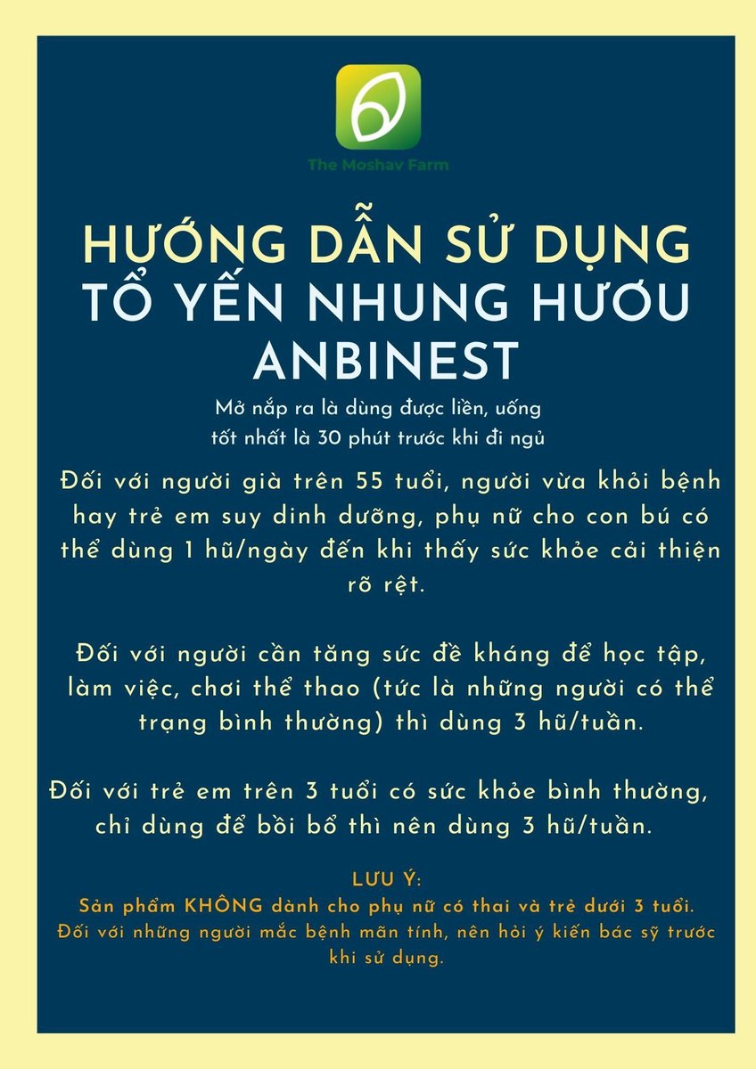 quangsambn's tweet photo. 💕 Tạm biệt cảm vặt cho con nhờ Yến chưng sẵn Anbinest

🍏 Thời tiết mùa Đông thất thường sáng ấm, tối lạnh rất dễ làm cho các bé bị cảm vặt như ho, sổ mũi, sốt,.. Bên cạnh việc che nắng, che mưa khi ra khỏi nhà cho con thì cha mẹ cũng nên tăng cường sức đề kháng cho con từ sâu bên trong. Một hũ yến nhung chưng sẵn nguyên chất Anbinest mỗi ngày sẽ giúp con thỏa sức vui chơi mà không sợ những ảnh hưởng của thời tiết đến sức khỏe đấy!

🍏 Nhung hươu chứa nhiều thành phần dinh dưỡng vô cùng quý giá có lợi cho sức khỏe, bao gồm 21 loại axit amin, canxi, protid, … Đối với các bé sau khi bị cảm, yến nhung giúp phục hồi nhanh hơn, kích thích sự tiêu hóa và bé ăn ngon miệng hơn.

🍏 Đặc biệt, nhung hươu rất thích hợp để dùng cho trẻ em biếng ăn, chậm lớn, còi xương, suy dinh dưỡng, …

🍏 Nhung hươu uống liền Anbinest đã được chế biến thành món dễ ăn và dễ hấp thu cho cơ thể. Anh chị bổ sung dinh dưỡng cho các bé nhắn mình tư vấn thêm nhé!!!