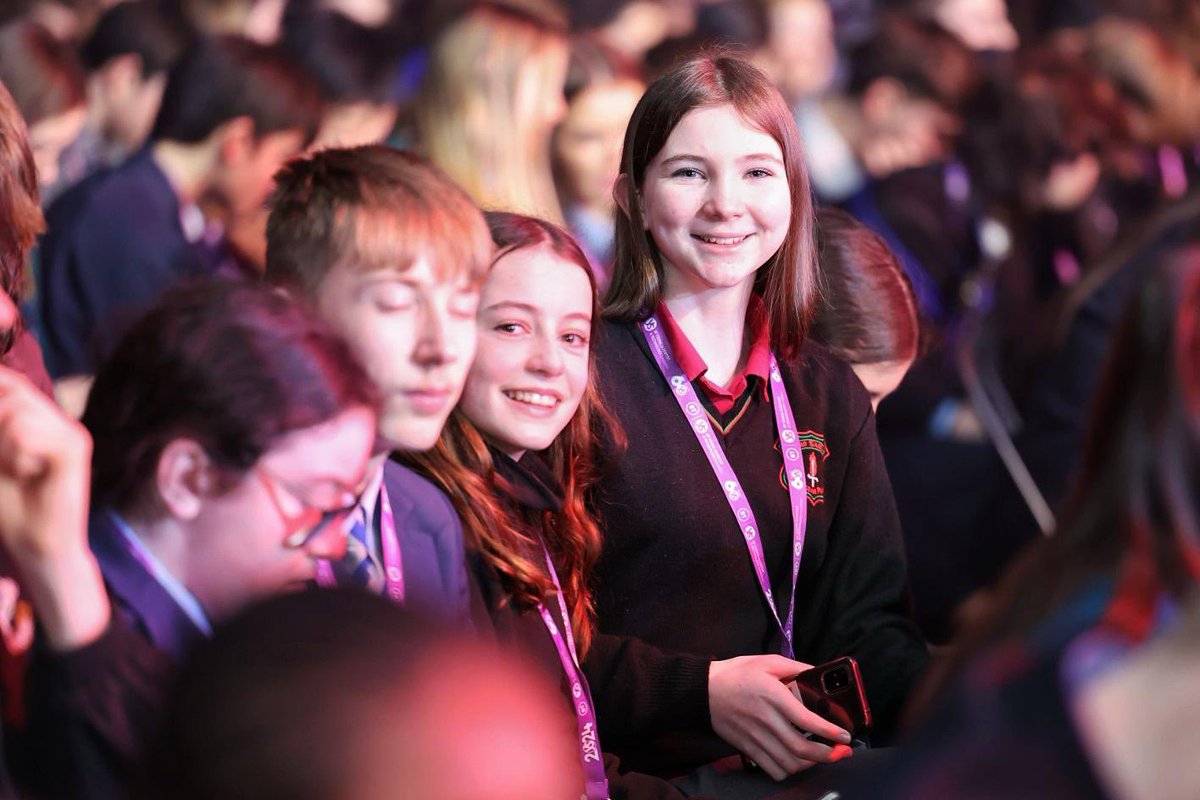StripeYSTE's tweet photo. A whole lot of smiles and excitement here at the Opening Ceremony of the 60th BT Young Scientist &amp; Technilogy Exhbition! 

#BTYSTE #BTYSTE2024 #STEM #science https://t.co/dzIuQvajd3