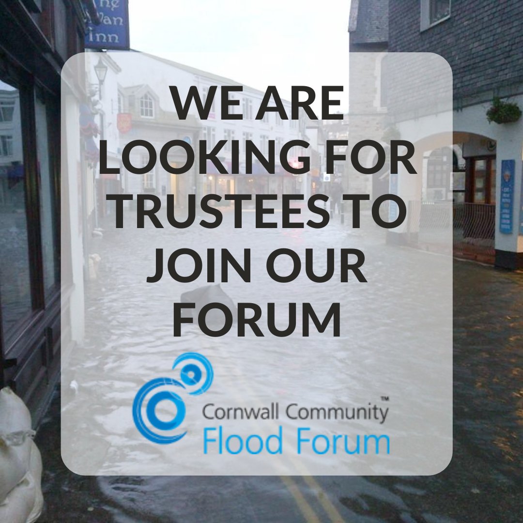 CCFF are looking for people that are passionate about helping our communities to be more resilient to flooding. To express an interest or to find out more information about the role, please contact the Chair of CCFF at gittyankers7@gmail.com. #flood #volunteering #cornwall