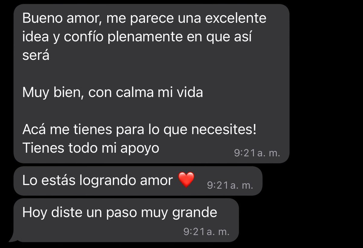 Luiscp_'s tweet photo. Tomé una decisión importante en mi vida y se la comenté a mi novia, esta fue su respuesta.

¿Cómo no emocionarse y arriesgarse con alguien así?

❤️‍🩹 https://t.co/azcndRPUyo