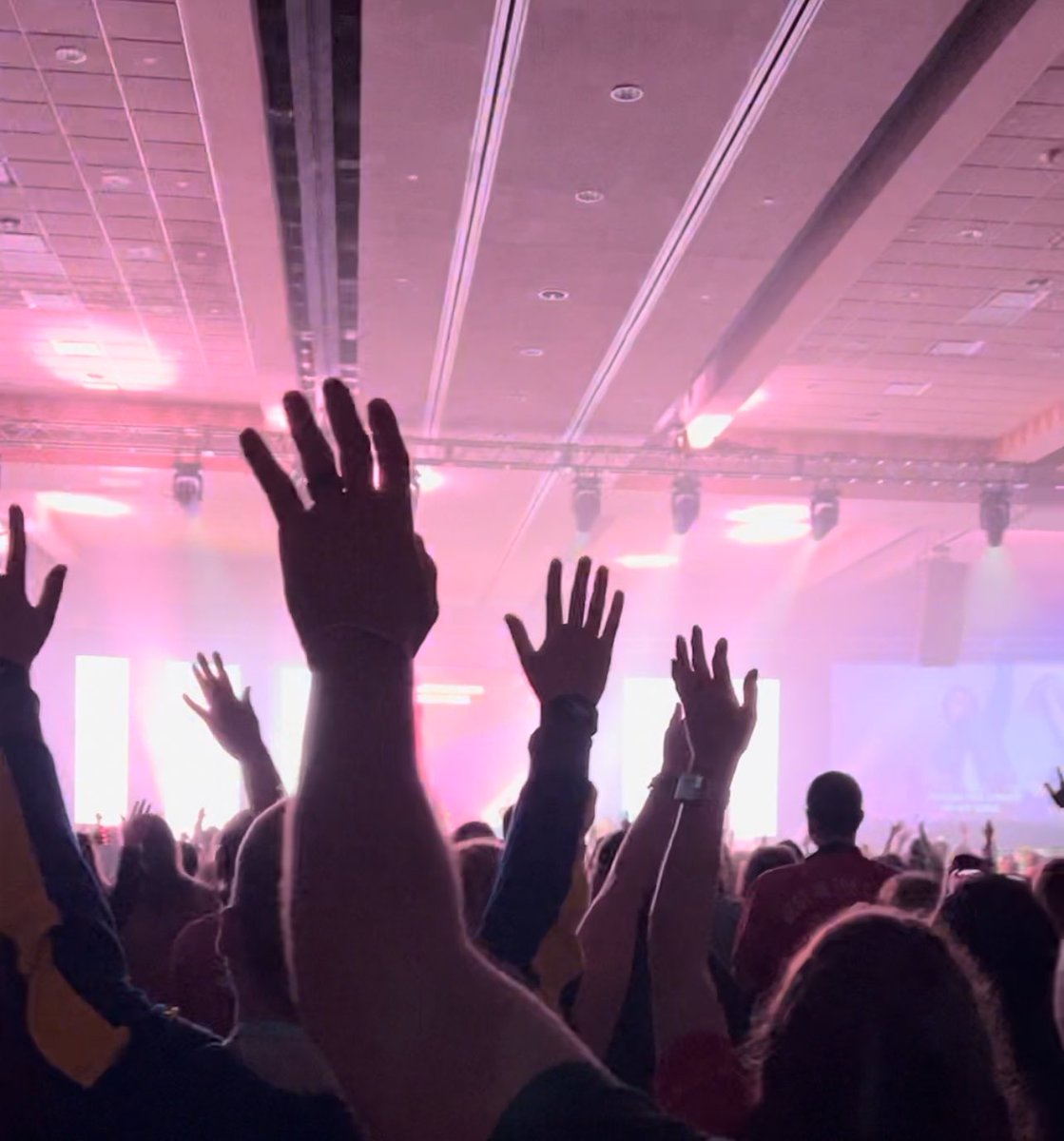 ValDavidson's tweet image. Last night, the emcee for #cpc24 asked leaders to stand if they NEVER get to go to worship service at their church…way too many people stood up!! This is why we love worship at our conferences!! (And why our churches need to do better!) #kidmin