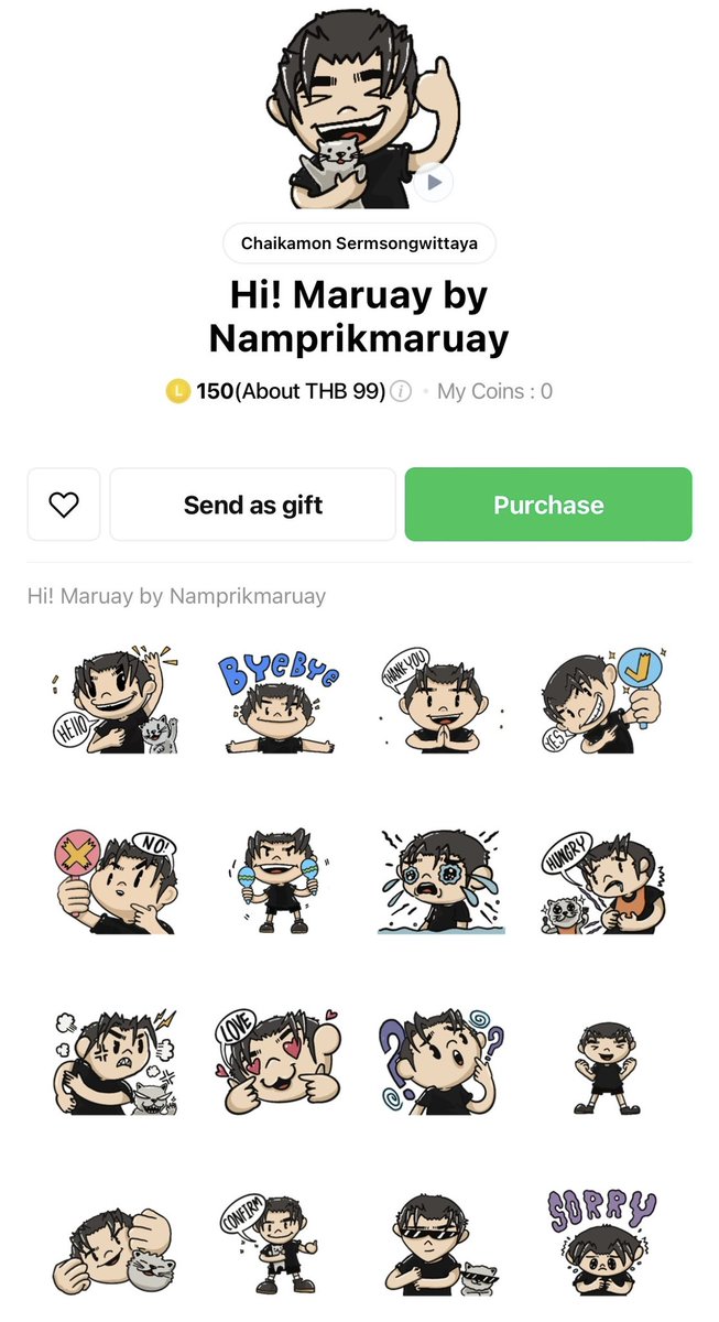 Namprik_Maruay's tweet photo. น้องมารวยมาแล้วครับผม ครั้งแรกกับสติ๊กเกอร์ไลน์น้องมารวย ฝากไว้ในอ้อมใจทุกคนด้วยนะครับ 🙏

Hi! Maruay by Namprikmaruay our first line sticker collection available on LINE Sticker shop ✨

น่ารักมั้ยค้าบบ ❤️

#Namprik_MaruayDDB
#น้ำพริกมารวย https://t.co/Te4AnawJzy