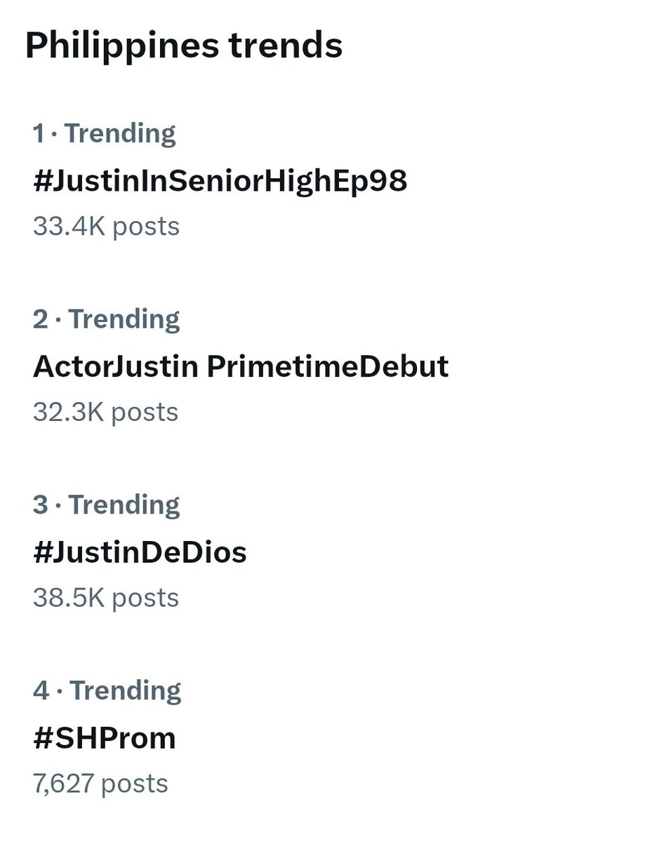 BrillantsOFC's tweet photo. We dominated the top five in PH trends!
Thank you everyone and also to A'TINS for the support!
#JustinInSHConfrontation
#SHProm https://t.co/i7PsvJq8oh