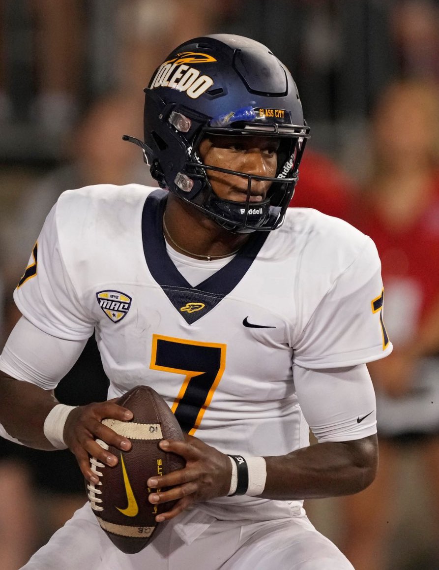 Toledo on the 27th!! Can’t wait! 🚀💙💛#GoRockets ! <a href="/ToledoFB/">Toledo Football</a> <a href="/CoachFlemWR/">RJ Fleming</a> <a href="/Coach_Staten/">Mark Staten</a> <a href="/CoachCandle/">Jason Candle</a> @ToledoQBs <a href="/CoachNCole/">Coach Cole</a> <a href="/CoachBGasser/">Bryan Gasser</a> @CoachCalcuttaUT <a href="/CoachJMStevens/">Jordan Stevens</a> <a href="/allentrieu/">Allen Trieu</a> @MohrRecruiting @Rivals_Clint