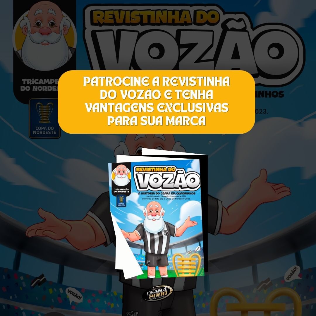 pc2000_'s tweet photo. Saudações Alvinegras! 🏁
Seja um patrocinador da Revistinha do Vozão e garanta vantagens exclusivas para sua marca! https://t.co/RrKh7nF7Ew