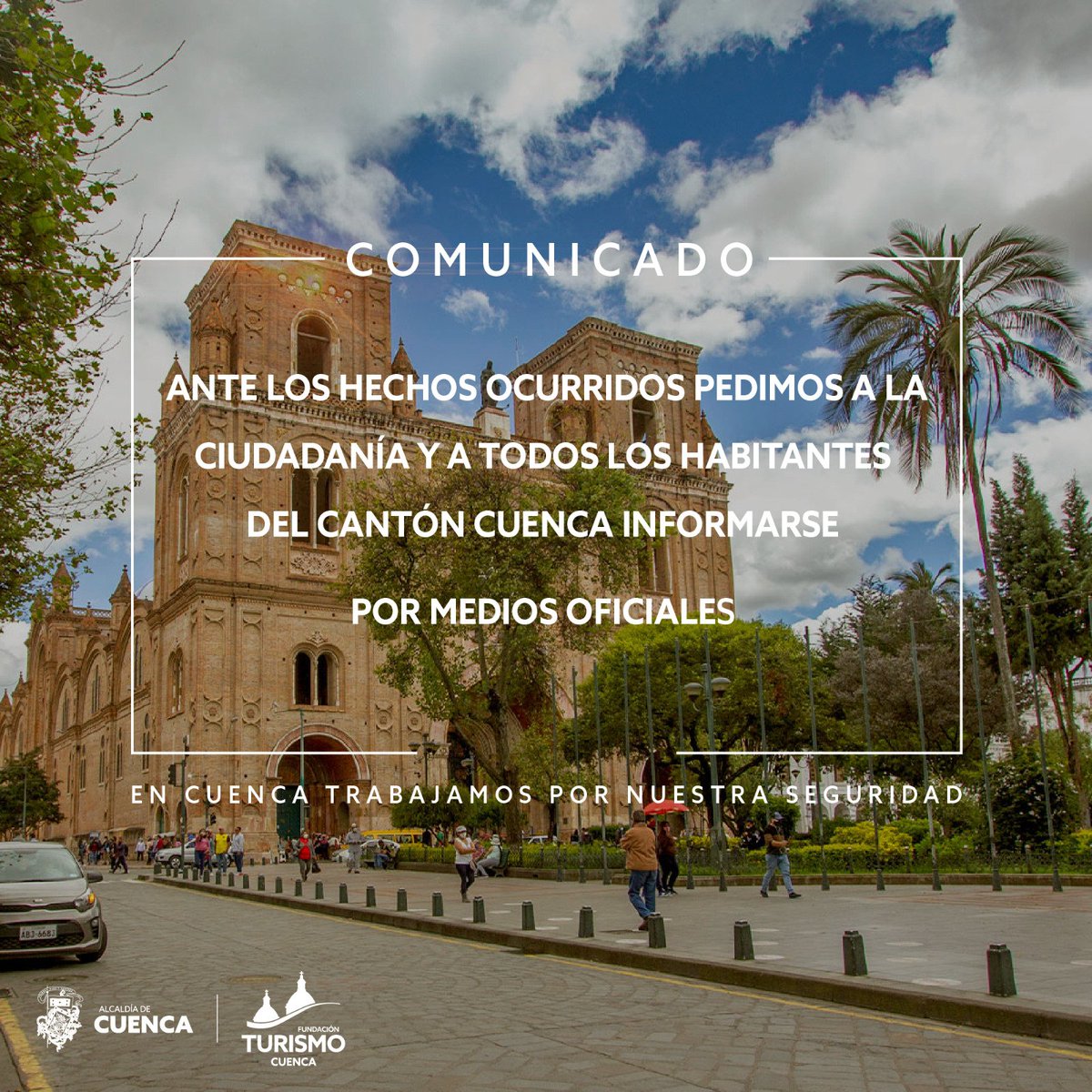 #CuencaInforma | Ante los hechos suscitados el día de ayer en todo el territorio nacional pedimos a la ciudadanía informarse por medios oficiales
📱 Si recibes información por redes sociales, verifica la fuente antes de compartir 
📢 Comparte información verificada y contrastada