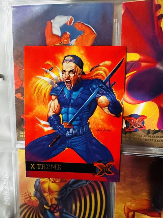 Found this X-Treme Marvel character card last night and it totally looks like <a href="/Eminem/">Marshall Mathers</a> I always knew he was a badass comic book character.