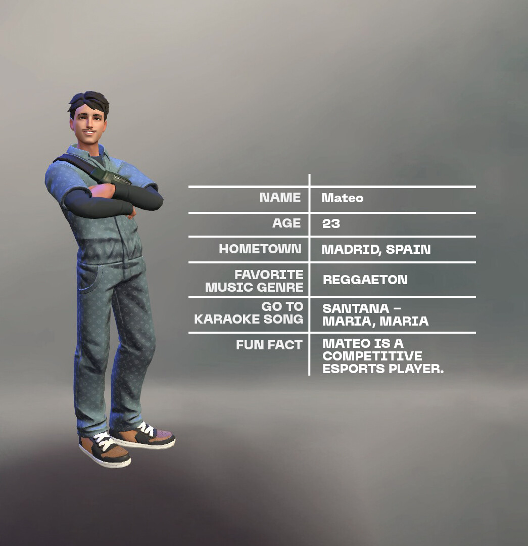 YOUniverseVR's tweet photo. Meet Mateo, the reggaeton beat-dropper and esports conqueror! 🎮🎶 Send us your avatar to be featured next! #MeetMateo #Reggaeton #Esports #AvatarSpotlight #Web3 #Metaverse https://t.co/2I0qdw3gNg