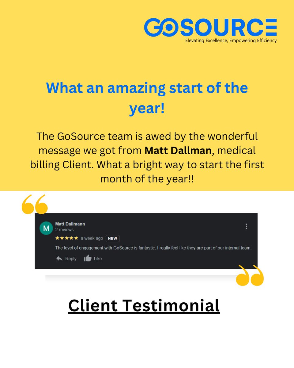 Awesome Review From One of Our Top Medical Billing Clients!!

#MedicalBilling #HealthcareFinance #RevenueCycleManagement #MedicalCoding #HealthcareBilling #BillingAndCoding #HealthcareReimbursement #MedicalBillingSpecialist #HealthcareBillingSolutions #ClaimProcessing