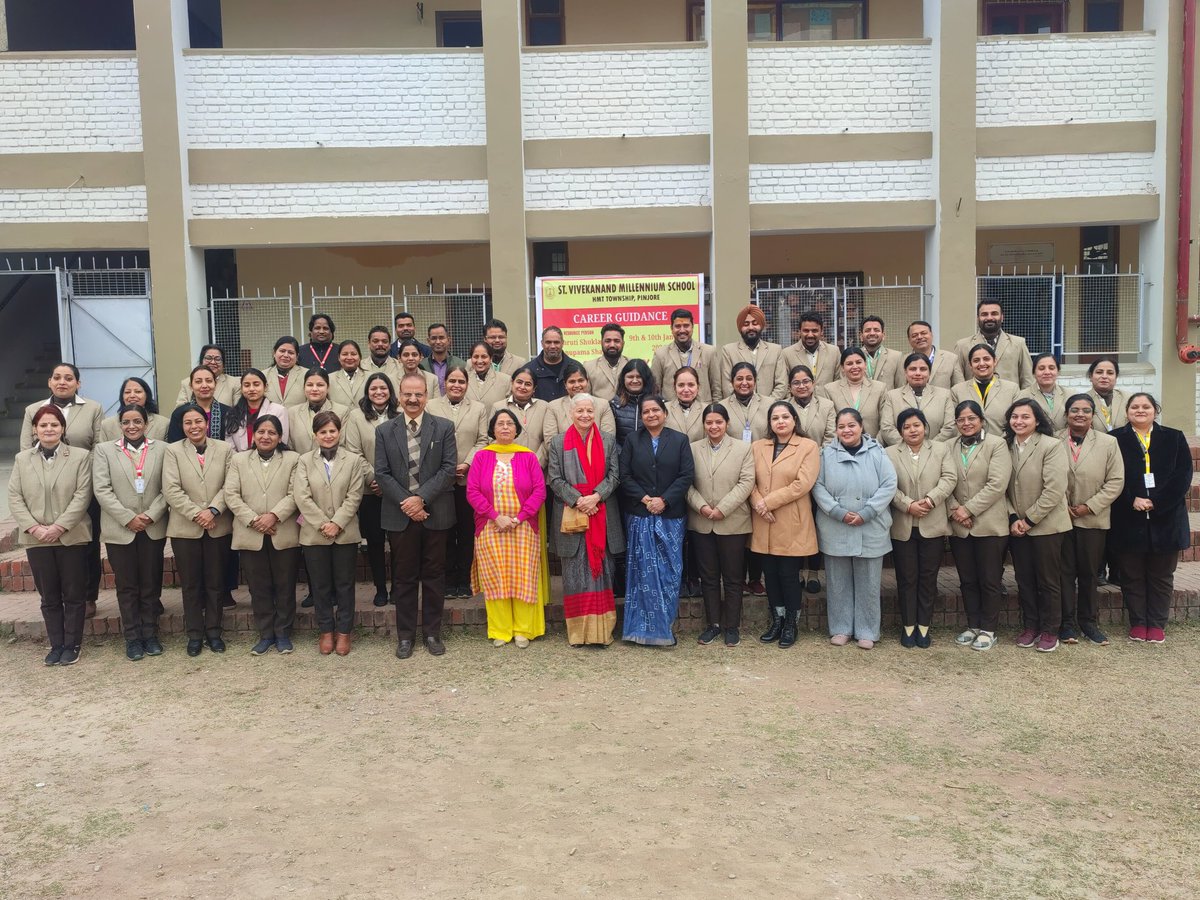 SVMS_Pinjore's tweet photo. Two Days Capacity Building Workshop organized at SVMS

The "Career Guidance" workshop was organized at the St. Vivekanand Millennium School, HMT Township, Pinjore, under the CBSE Capacity Building Program. 
#SVMSWorkshop #CareerGuidance #ProfessionalDevelopment 🌟🚀 https://t.co/KBa3qip754