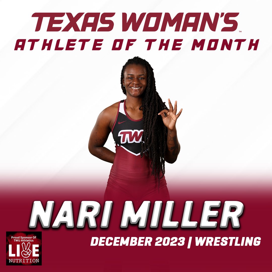 twupioneers's tweet photo. 𝘿𝙀𝘾𝙀𝙈𝘽𝙀𝙍 𝘼𝙏𝙃𝙇𝙀𝙏𝙀 𝙊𝙁 𝙏𝙃𝙀 𝙈𝙊𝙉𝙏𝙃 

In the month of December, Nari Miller of @TWUWrestling won three bouts, including two against RMAC opponents! 

#PioneerProud https://t.co/YK4WV1kfI3