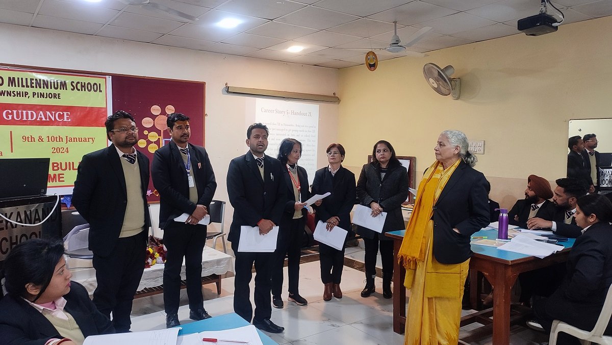 SVMS_Pinjore's tweet photo. Two Days Capacity Building Workshop organized at SVMS

The "Career Guidance" workshop was organized at the St. Vivekanand Millennium School, HMT Township, Pinjore, under the CBSE Capacity Building Program. 
#SVMSWorkshop #CareerGuidance #ProfessionalDevelopment 🌟🚀 https://t.co/KBa3qip754