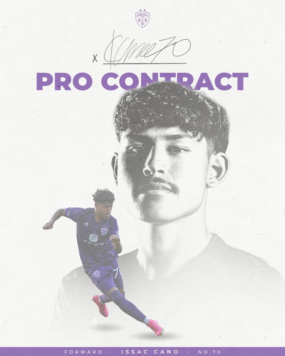Another dream realized through the <a href="/LouCityAcademy/">Louisville City FC Academy</a> 🙌

<a href="/issac7cano/">Issac Cano</a> is the sixth player to sign a professional deal out of our youth system: bit.ly/3SbZgJv