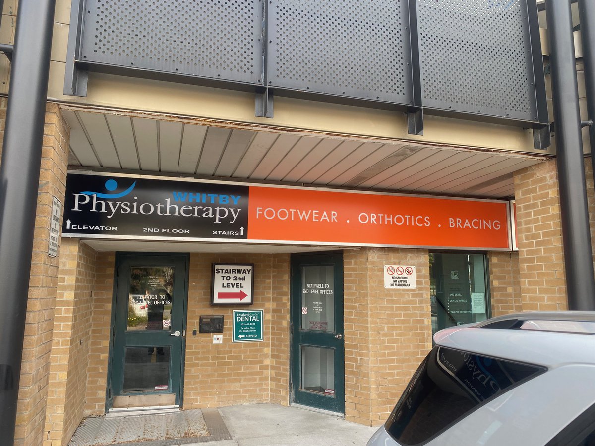Whitby Physiotherapy storefront signage by #Calibre_Signs #fasciasigns #Whitbysignage