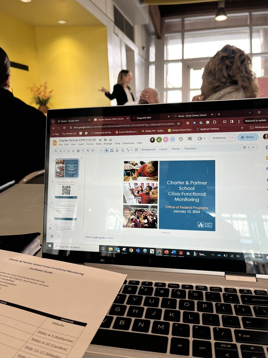 🗣HAPPENING NOW‼️ 
FY24 CFM Kickoff with Charter/Partner schools