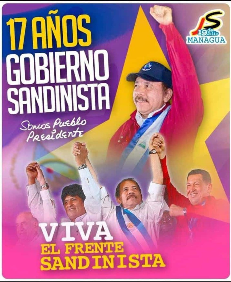 10 de enero del 2007 , fue el inicio de una nueva etapa para nuestro país ,dónde nuestro GRUN ha venido construyendo seguridad ,paz,el avance en  trabajo ,educación ,salud entre otras acciones han sido notables ❤️🖤✌️

@Nbalmaceda2
<a href="/GilmaOrdon70843/">Gilma Espinoza Ordoñez</a>
#4519LaPatriaLaRevolución