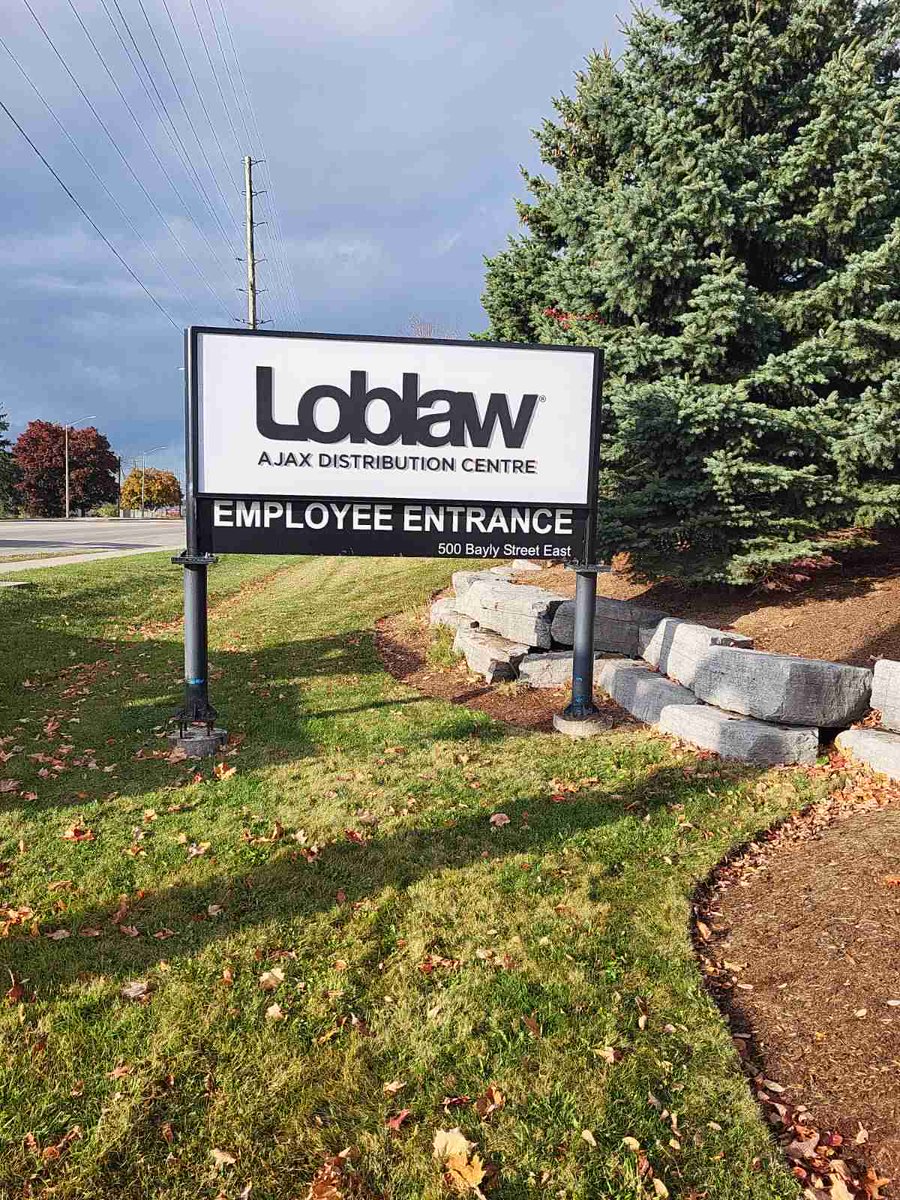 Another pylon sign in place #Calibre_Signs #pylonsignage #durhamregionsignage