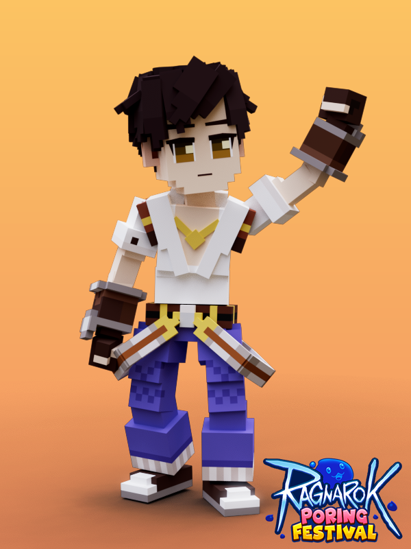 <Ragnarok Poring Festival>
character design
-Merchant class
<a href="/TheSandboxGame/">The Sandbox</a> #oc
#VoxelArt #voxel #Voxedit #NFT #3Dartist