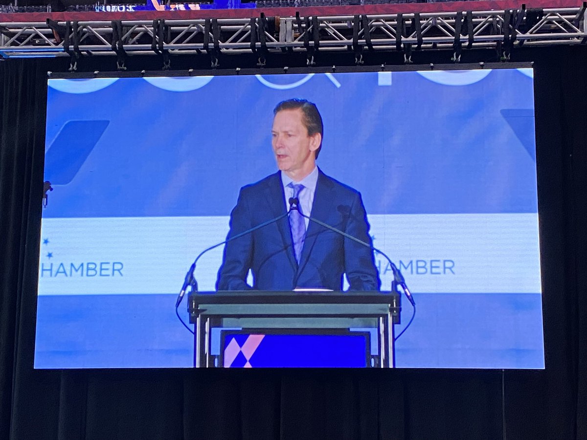 GAChamber's tweet photo. Thank you to Peter Carter, Executive VP of External Affairs for Delta Air Lines, for speaking on behalf of #EggsIssues24 Presenting Sponsor @Delta. https://t.co/yj9Ad3aXMu