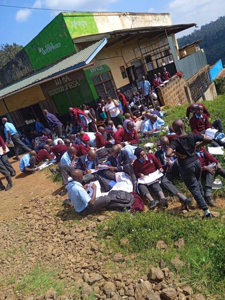 Students at  Kaheti High school in Nyeri locked outside for not completing assignments on reporting date. 

What nonsense is this? Where is the Ministry of Education? This headteacher and teachers concerned should be suspended immediately.