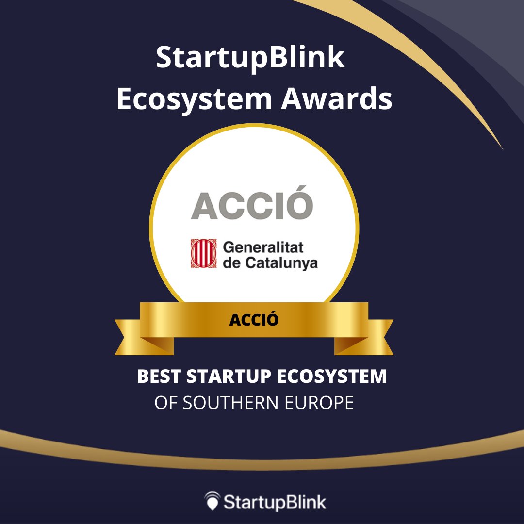 accio_cat's tweet photo. 🏆 Ahir @StartupBlink va anunciar que #Barcelona i #Catalunya formen el millor ecosistema de startups del sud d'Europa.
El CEO i cofundador del centre, Eli David, valora l'excepcionalitat del cas que converteix ACCIÓ en líder de l’ecosistema estatal.
#StartupsCAT https://t.co/hNeXPk5LuJ