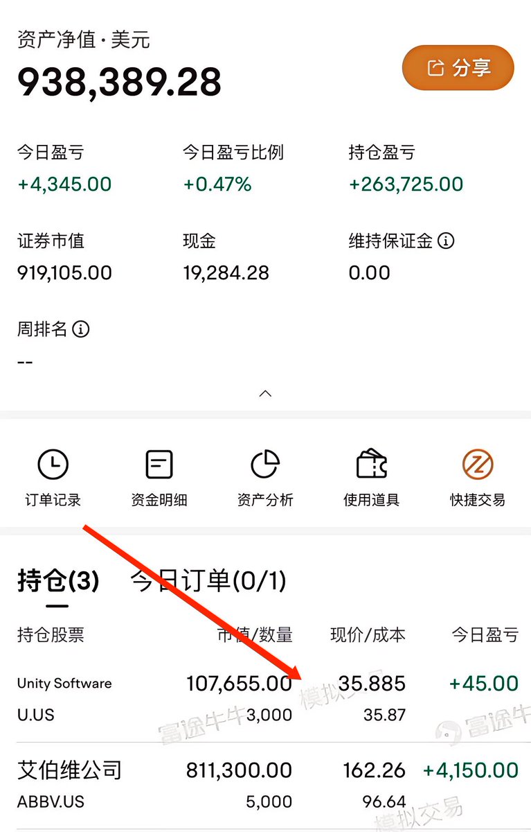 Muxinz's tweet photo. 今天跟一个反贼对线，小反贼一直在强调自己多有钱，几十万几百万的以自己的蓝v为荣。我以对患者负责的心态看了看他的记录，看起来还真是挺有钱……不过话说富途牛牛模拟交易是什么意思啊？ https://t.co/CKt8Otfk9N