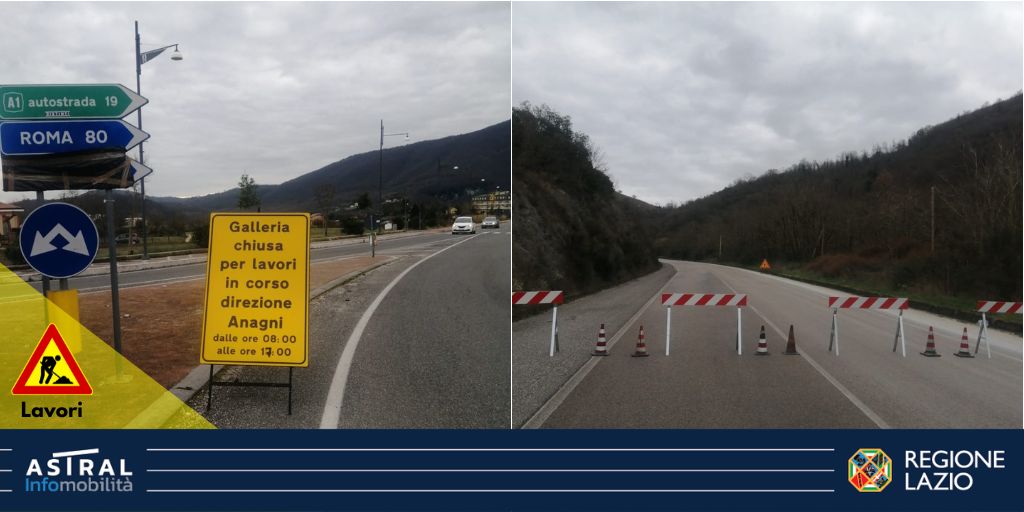 ⛔🚧🚘#SR155Raccordo #DiFiuggi 

📆 fino all' #8marzo
🚧#lavori di manutenzione a cura di #AstralSpa nella galleria #MontePorciano

⛔chiuso il tratto tra il km 14+000 e 16+000
↔  entrambe le direzioni

<a href="/WazeLazio/">Waze Lazio</a>

#viabiliLAZ