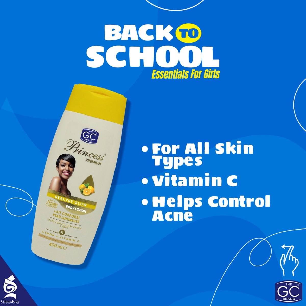 GhandourGhana's tweet photo. Hey beauties, get ready to slay the semester with our ultimate grooming essentials. Learn why The GC Brands product should be part of your beauty routine this semester.
#Princess #Kleanz #Bo16 #TheGCBrand https://t.co/B4p8K9UYyS