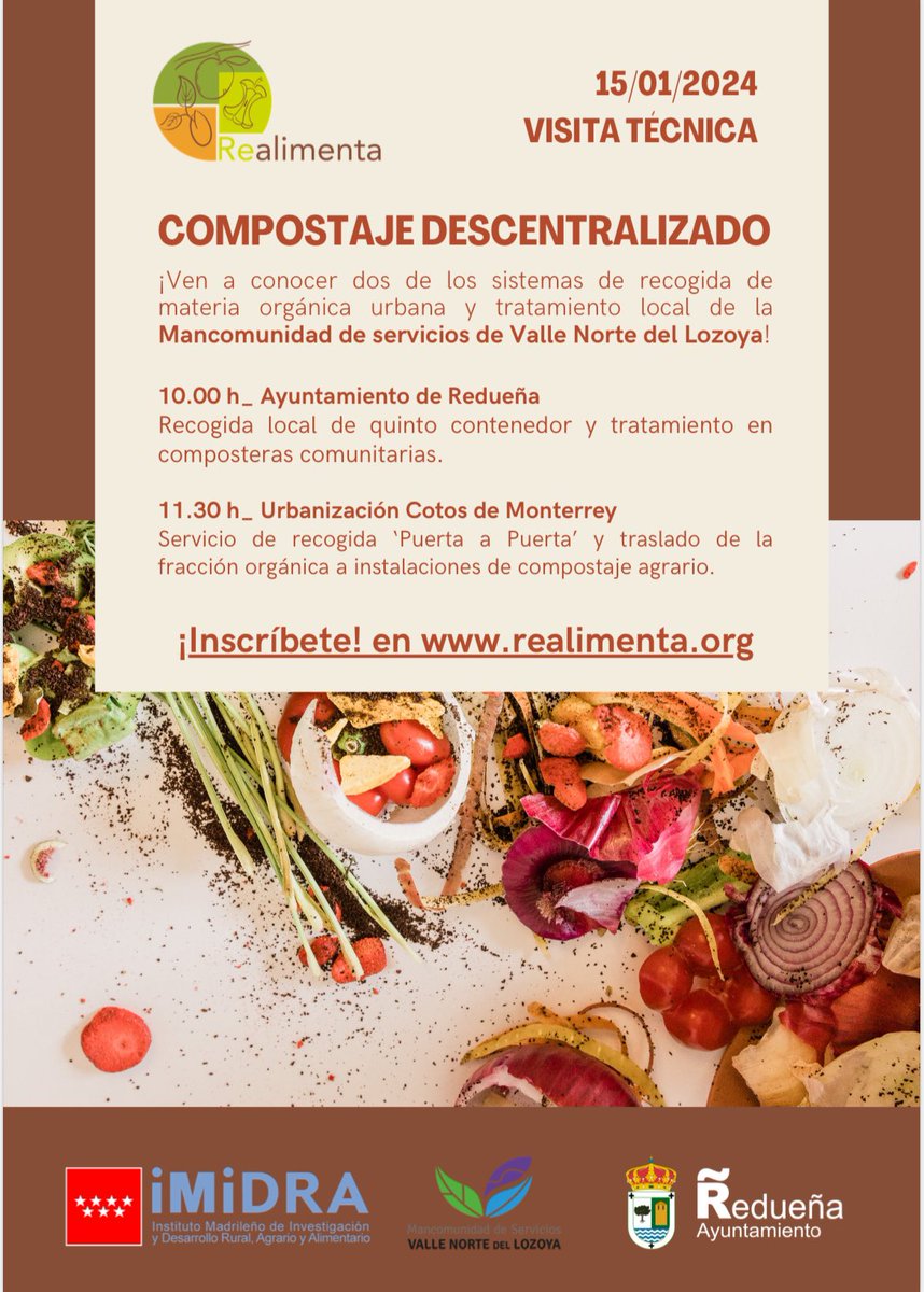 midra_i's tweet photo. 🫑 Ven a conocer dos de los sistemas de recogida de materia orgánica urbana y tratamiento local.

🍅 Esta actividad gratuita se encuentra dentro de nuestro Programa #Realimenta.

👉 Inscríbete: https://t.co/flJm4MKxXW https://t.co/KAVTYQL1s5