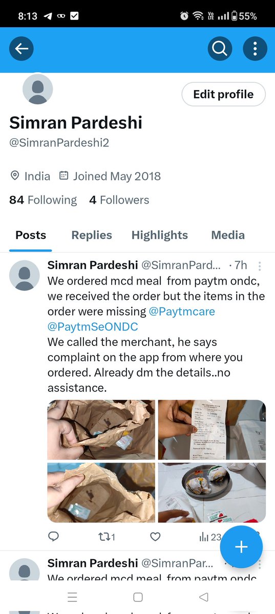 SimranPardeshi2's tweet image. The querie remains unsolved.. 
@Sandeep90249289 @Paytmcare @PaytmSeONDC , customer care toll free number just guides through the app, alternative customer care number remains switched Off. useless point of ordering from PaytmONDC Who take extra amount and doesn&apos;t deliver all item